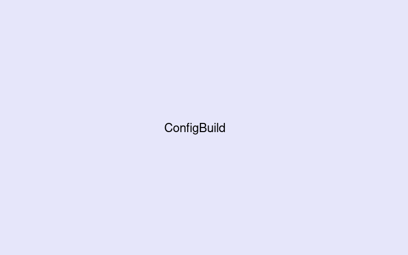 ConfigBuild Screenshot