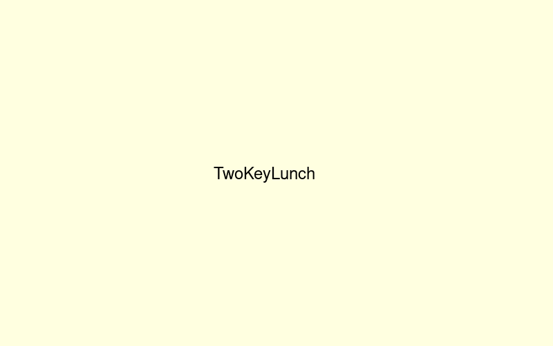 TwoKeyLunch Screenshot